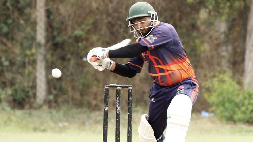 SCLPS A player Niraj Patel in action ©NPCA